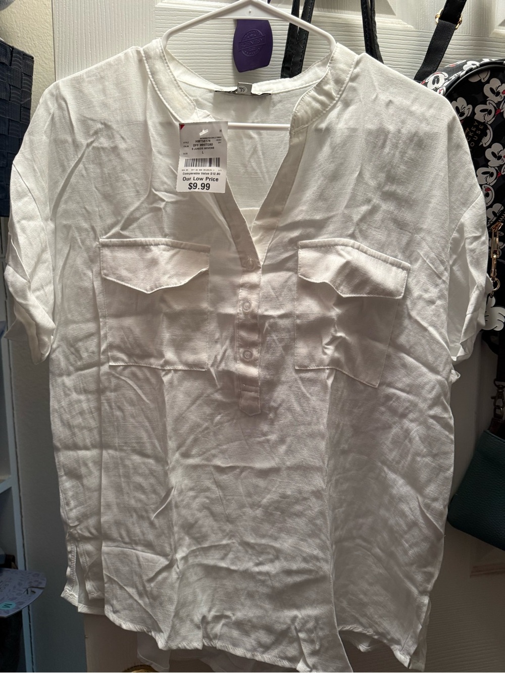 Off-White Short Sleeve Pocket Shirt